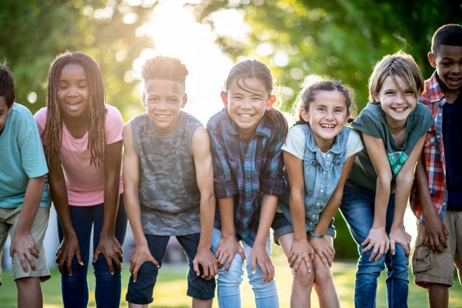 group of smiling children