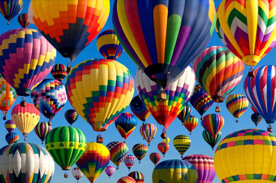 hot air balloons